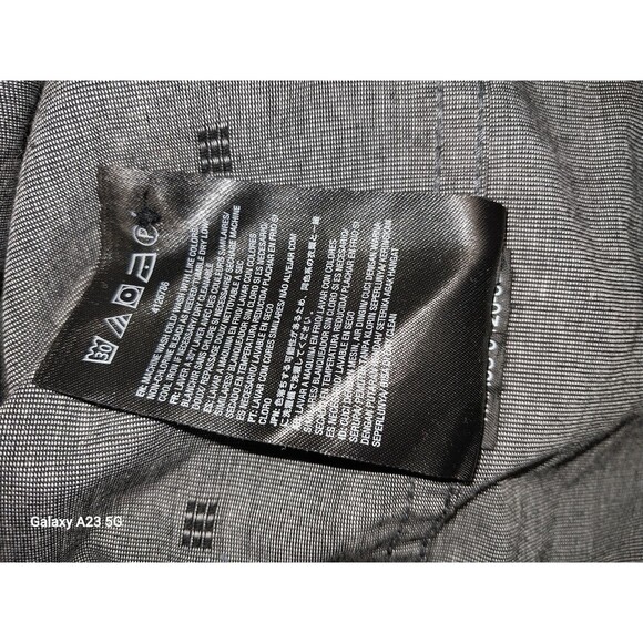 Volcom Mens Shirt Medium Modern Fit Short-Sleeve Button-Up Casual Classic Gray - Picture 5 of 5